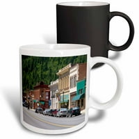 3Drose Main Street, стари тухлени сгради, Уолъс, Айдахо - US DFR - David R. Frazier, Magic Transforming Mug, 11oz