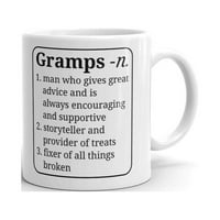 Gramps дефиниция дядо забавно кафе чай керамична халба офис работа чаша подарък