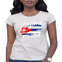 Дамска тениска Patria y Vida Cuba Freedom