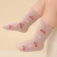 Карикатура черешо цвете заек бебешки чорапи малко дете малко дете деца средна тръба чорапи удобни памучни чорапи за момичета
