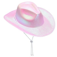 Sunisery Cowgirl Hat Light Up LED каубойска шапка космическа каубойка шапка за жени момичета Хелоуин костюм косплей парти