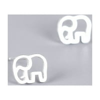 Обеци за жени слонове дами малко обикновени бели творчески s сребърни бижута Обеци Обеци Обеци Обеци Обеци Обеци Обеци