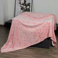 WeFuesd Персонализирано одеяло Зимно сияние в тъмното топло одеяло Карикатурно одеяло одеяло детски топло удобно одеяло светещо одеяло мебели за спалня за одеяло
