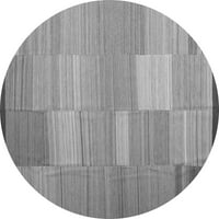 Ahgly Company Indoor Rectangle Abstract Grey Contemporary Area Rugs, 8 '12'