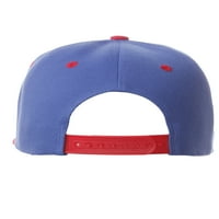 Класическа шапка на Snapback Custom A to Z Начални букви, Royal Red Cap White Red Letter Initial H