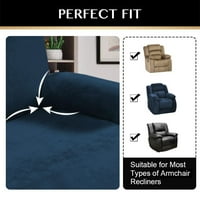Primebeau redliner диван покрива кадифе за разтягане на диван капак на капака на мебели за мебели дебел миещ се