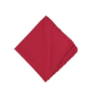 Drayton Scarlet Samfkin Cet Cost Gravensed Solid Rentible Cotton с Ruffle Cnitning Dinner Cloth за декор на масата