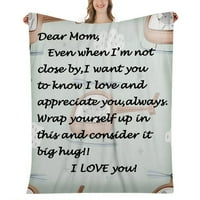 Подарък за одеяло за мама- меко и удобно одеяло тънко сечение Топло целогодишно налично одеяло J