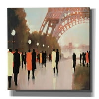 Epic Graffiti 'Paris си спомня' от Lorraine Christie, Giclee Canvas Wall Art, 16 x12