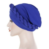 Шулемин тюрбан шапка, мода чист цвят плитки мюсюлмани жени тюрбан шапка химио капачка с глава на шапки с глава джинджифил джинджифил