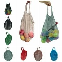 Защита на околната среда плодова торба за многократна употреба на плодови чанти за съхранение на плодови хранителни стоки памук памук тота тъкана нетна чанта ръка тота