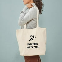Cafepress - чанта за тоалет на Happy Pace - Естествено платно, тотална чанта, платна чанта