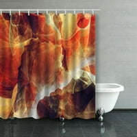 Резюме червена гореща картина дим текстура душ завеси за баня