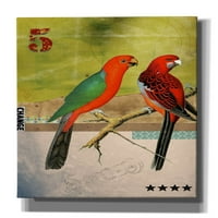 Епични графити „птици“ от Ело Марк, платно с стена, 12 x18